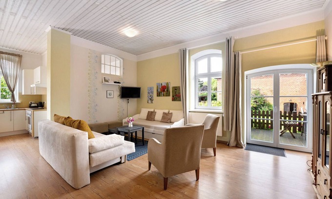 Schlagsdorf Apartamento | Apartamento '2 Zimmer Wohnung' con terraza privada, jardín compartido y Wi-Fi