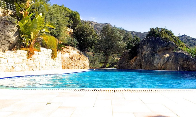 Anidri Apartamento | Apartment Agapie Zoe with 100 sqm pool, near the beach, sea view Anidri Beach