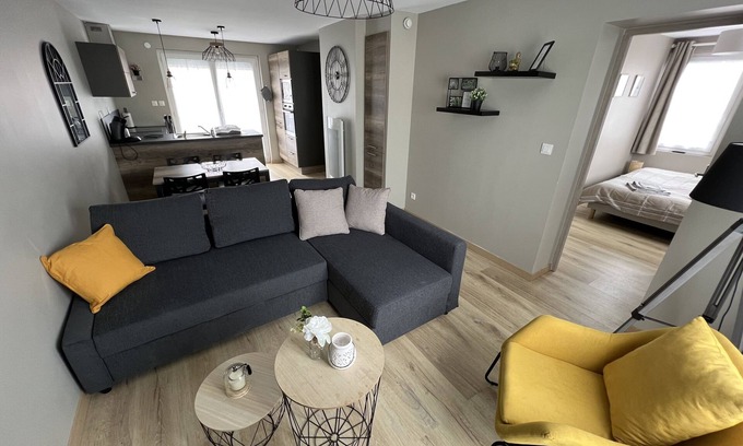 Berck-sur-Mer Apartamento | Apartamento-Apartamento-Baño privado con bañera-Terraza
