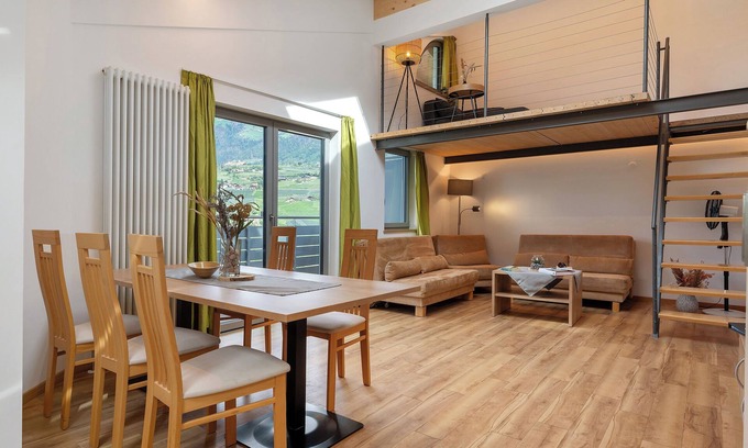 Schenna Apartamento | Apartamento 'De Luxe 5' con vistas a la montaña, terraza compartida y Wi-Fi