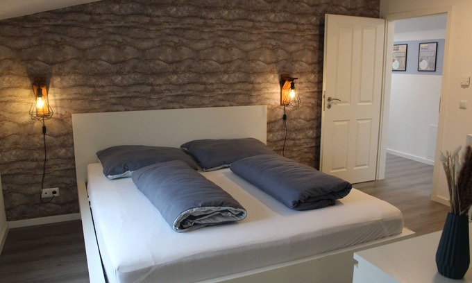 Rodgau Apartamento | Apartamento "Design Immo Rhein Main Rodgau" con jardín compartido y Wi-Fi