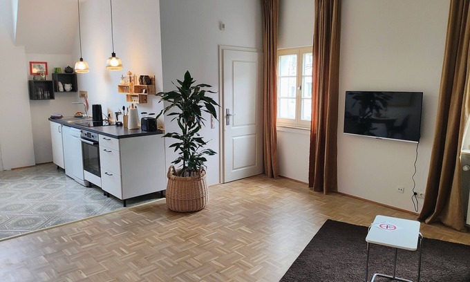 Alt-Wetter Apartamento | Apartamento-Diseñador-Baño privado con bañera-Vista al Jardín-Alte Tischlerei II