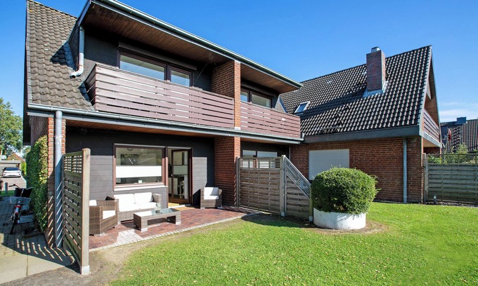 Meldorf Apartamento | Apartamento 'Elsa 2' con terraza privada, jardín compartido y Wi-Fi