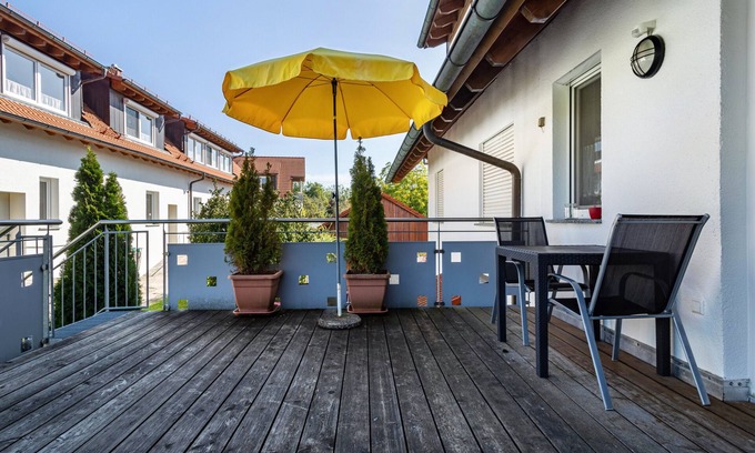 Deggenhausertal Apartamento | Apartamento 'Ferienwohnung 2, 35qm' con jardín compartido, balcón y Wi-Fi