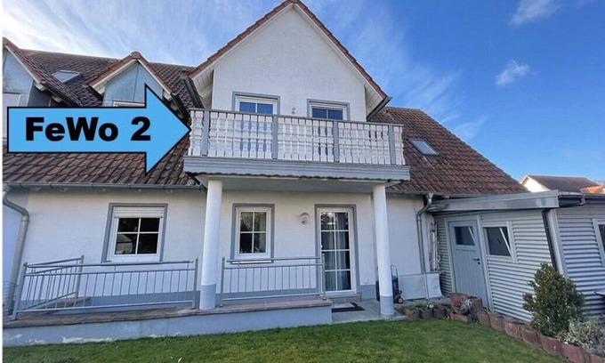 Gunzenhausen Apartamento | Apartamento 'Fewo 2 - Seehaus Hoyer' con balcón y Wi-Fi