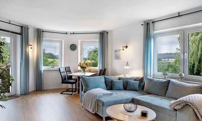 Habichtswald Apartamento | Apartamento 'Glücksmomente' con balcón y Wi-Fi