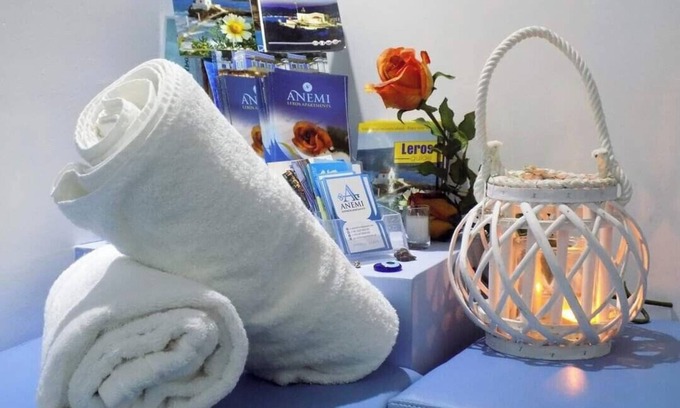 Panteli Apartamento | Apartamento En Un Hotel 'Anemi Leros 2' Con Vistas Al Mar, Wi-Fi Y Aire Acondicionado