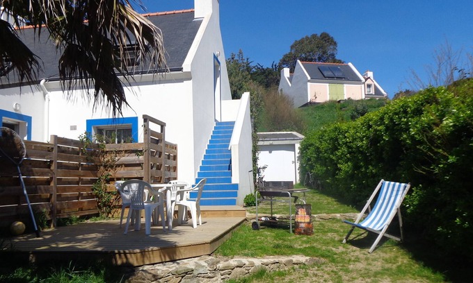Sauzon Apartamento | Apartamento en una casa con jardín de 150 metros desde el puerto de Sauzon