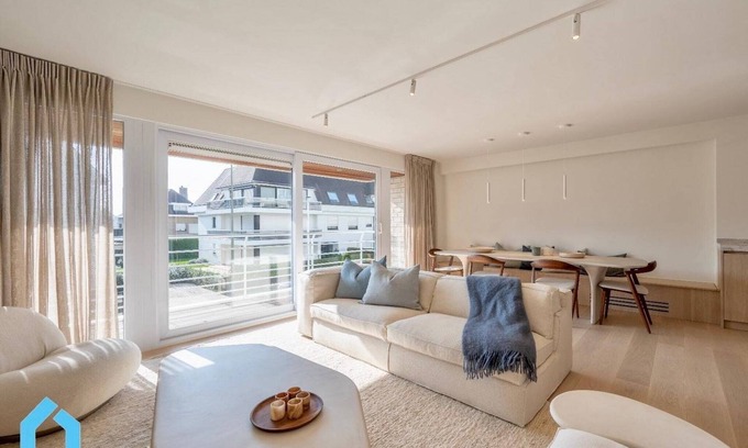 Albertstrand Apartamento | Apartamento en Bélgica con patio acogedor