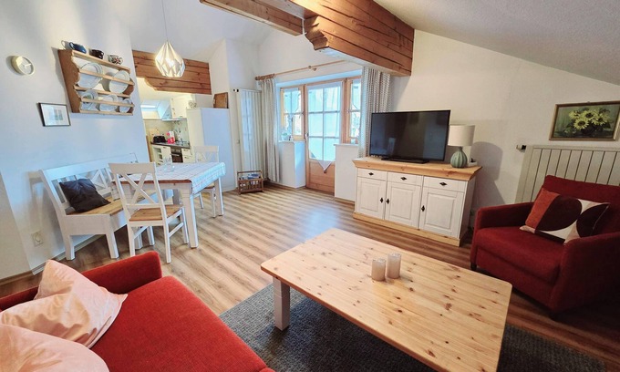 Eggstatt Apartamento | Apartment Kampenwand, 50sqm, 1 bedroom, balcony