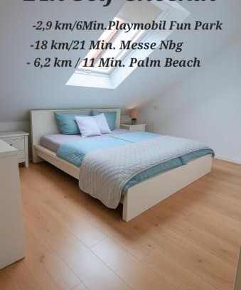 Oberasbach Apartamento | Apartment Katarina Oberasbach 24h Self Checkin mit Klimaanlage 6 Minuten von Playmobil Fun Park