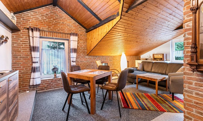 Lehe Apartamento | Apartamento 'Küstenliebe' con terraza compartida, jardín compartido y Wi-Fi