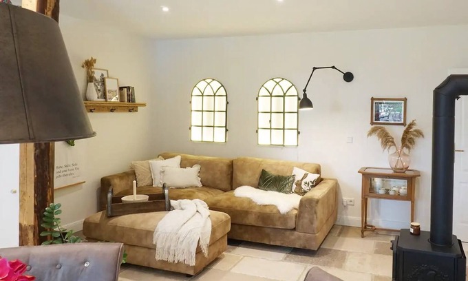 Hogel Apartamento | Apartamento 'Lütje Orange' con terraza privada, jardín compartido y Wi-Fi