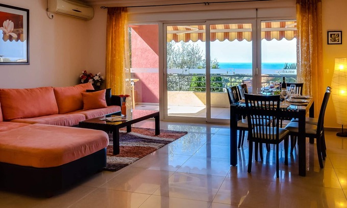 Utjeha Apartamento | Apartamento MONTENEGRO incl. WiFi ✓ SAT-TV ✓ Clima ✓ Vista panorámica al mar ✓ Plaza de aparcamiento