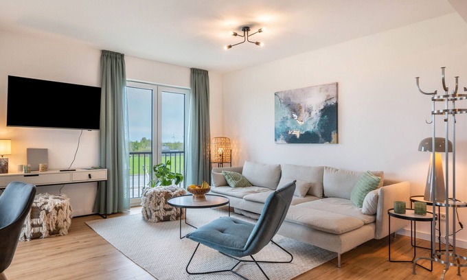Ostersiel Apartamento | Apartamento 'Möwe' con vistas al mar y Wi-Fi