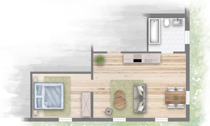 Neuwilthen Apartamento | Apartamento "Nelke" - Apartamentos Gutshof Schirgiswalde