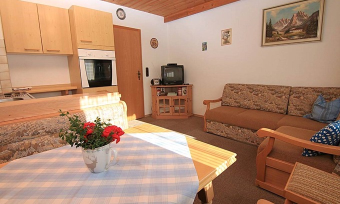 Engedey Apartamento | Apartamento No. 1 para 1-4 personas, aproximadamente 35 m², 1 dormitorio, sala de estar / dormitorio con cocina, terraza