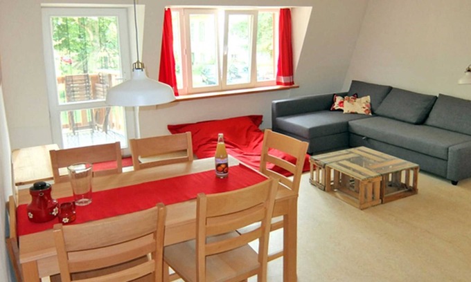 Schwerin Apartamento | Apartamento rojo - vacaciones en la granja orgánica