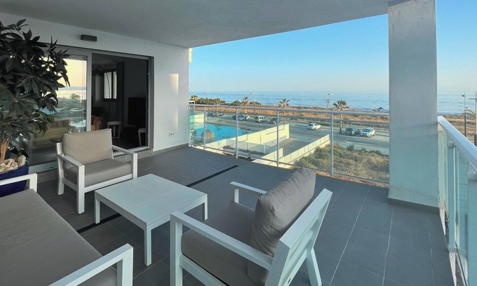El Morche Apartamento | Apartamento "Sunset Duna Beach" con vistas al mar, Wi-Fi, balcón y terraza