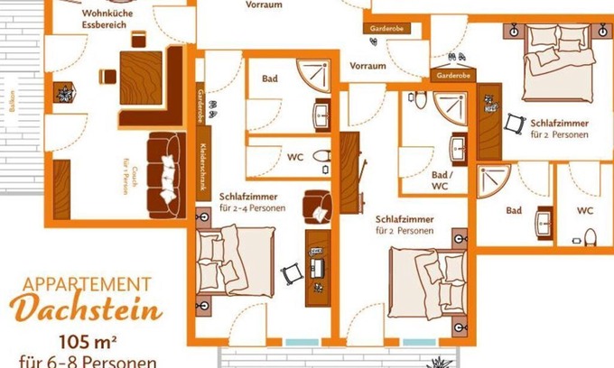 Pichl-Preunegg Otro | Apartment type C Dachstein - Kurzbucher - Heisshof