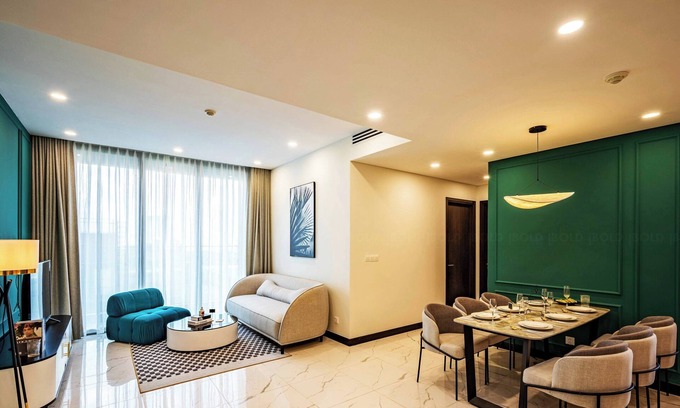 Thu Thiem Apartamento | Apartment 2BR , Locating in the city center , family , river view