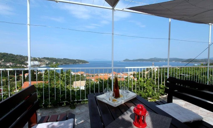 Lopud Island Apartamento | Apartamentos Cervelin - Estudio con vistas al mar (Antun)