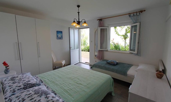 Lopud Island Casa | Apartamentos Cervelin - Habitación Triple con vistas al mar (Kate)