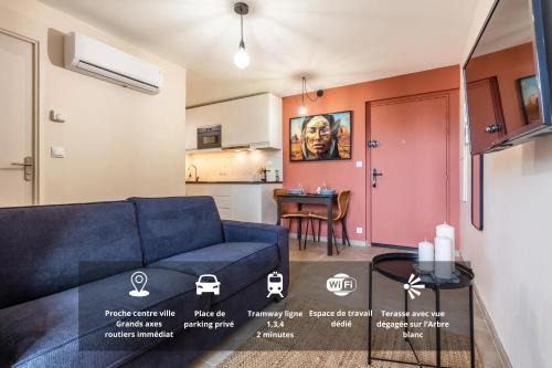 Montpellier Apartamento | Apollonia Visage du Monde - Clim - Parking - Tram à 2min
