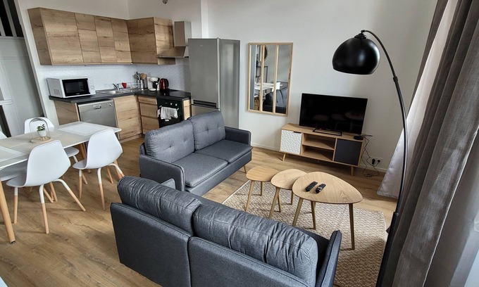 Cret de Roc Apartamento | Appart' 3 chambres 3 sdb centre-ville St Etienne