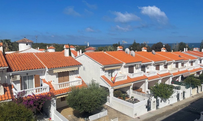 Alcossebre Apartamento | Appart 4-6 pers close and sea view with swimming pool and air conditioning with balcony