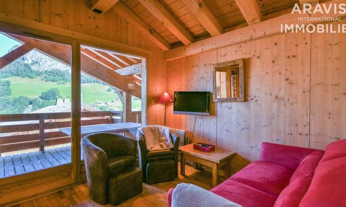 Le Chinaillon Apartamento | Appartement 3 chambres, proche pistes, 6 pers, balcon - FR-1-391-98