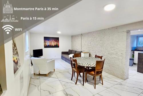 Noisy-le-Sec Apartamento | Appartement Attica - 15min Paris RER E, cosy