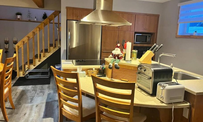 L'Anse-Saint-Jean Apartamento | Appartement Mont Édouard, Hébergement paisible à la montagne