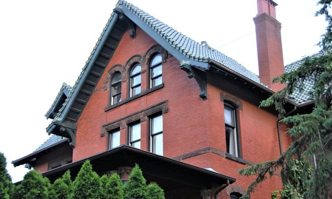 Downtown Minneapolis Casa | Architect's Brownstone Mansion 6B6B, Porche, Jardín