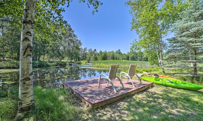 Atlanta Casa | Atlanta Waterfront Cabin with Dock and Kayaks!