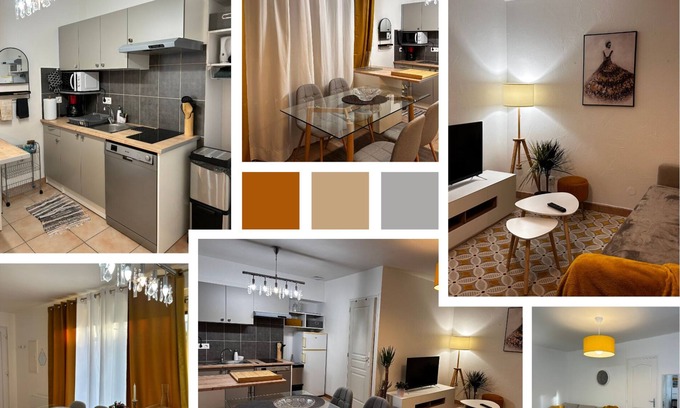 Miplaine Apartamento | Atmosphère Cocooning Près Eurexpo/groupama Stadium