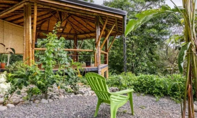 Ballena Cabina | Bamboo Ecolodge w/Waterfall and Ocean View Yoga Deck at Yogachal Vista Mar!
