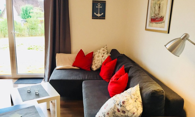 Lentfohrden Apartamento | apartamento sin barreras 'BERT' * 2 dormitorios * 2 baños * chimenea * terraza con jardín