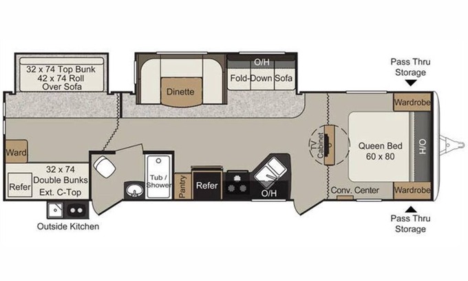 Hopedale Casa | Bayou Slam's Camp Cocahoe Camper #1 Rental 2015 Keystone Passport 3220BH