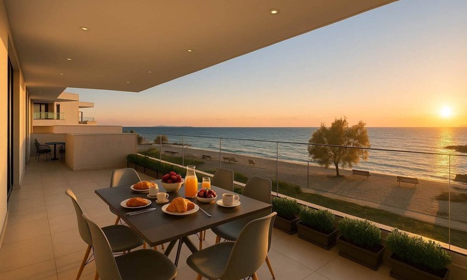 Spata-Artemida Casa | Beachfront Artemida Retreat - Peony Seabreeze Gem