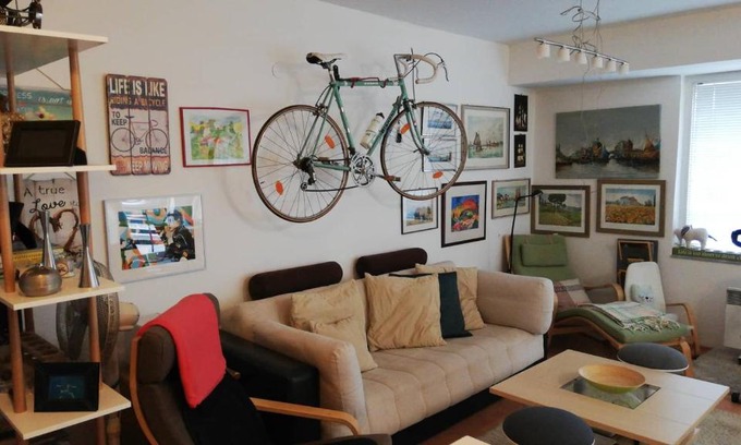 Ohrid Apartamento | Beachfront home M&N with bicycles for every family