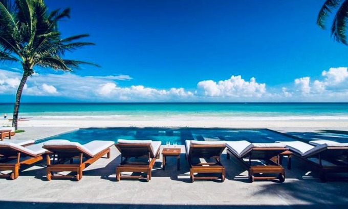 Área de Playacar Fase I Villa | Villa frente al mar para grupos grandes, con personal completo con transporte incluido, todo incluido opcional