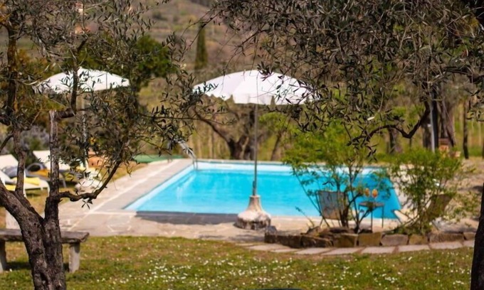Castiglion Fiorentino Villa | Casa de vacaciones privada con WIFI, piscina privada, A/C, TV, mascotas permitida, cerca de Arezzo