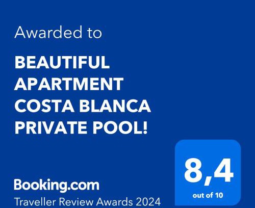 Oliva Apartamento | BEAUTIFUL APARTMENT COSTA BLANCA PRIVATE POOL!