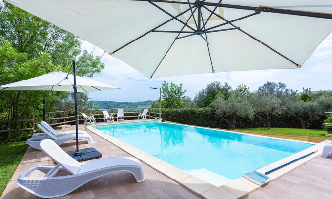 Casalbordino Casa | Bonito apartamento en villa para 6 personas con piscina, WIFI, TV y terraza