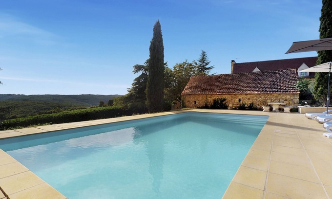 Daglan Casa | Hermosa casa de campo, casa contigua y piscina con hermosas vistas.