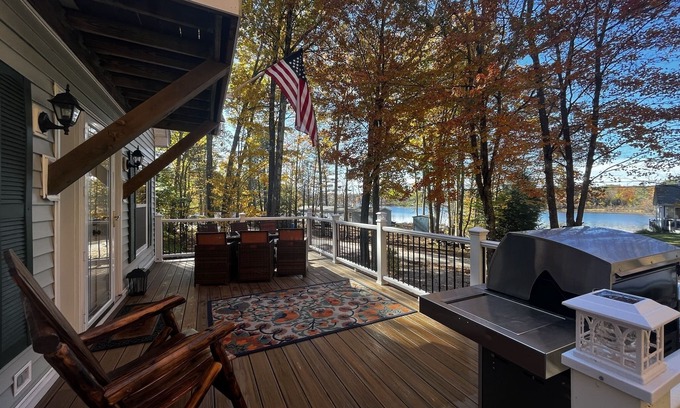 Gilmanton Casa | Beautiful, Fully Renovated Shellcamp Lake NH Home with private dock
