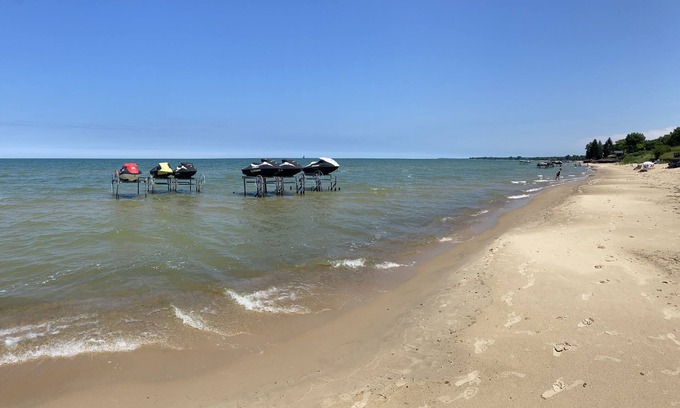 Caseville Cabaña | Beautiful home in between Caseville and Port Austin with Private Beach Access