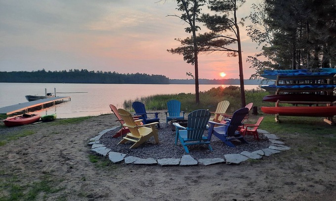 Eagle River Casa | Beautiful Lakefront Home on Crystal Clear, Private, Full Recreation Lake