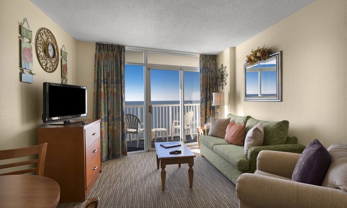Arcadian Shores Complejo | Hermosa suite King frente al mar + privilegios oficiales de alquiler en el lugar